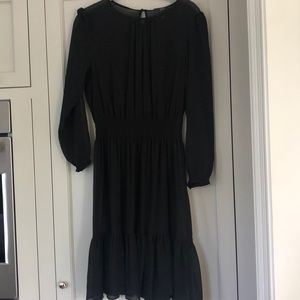JCREW black silk dress worn once